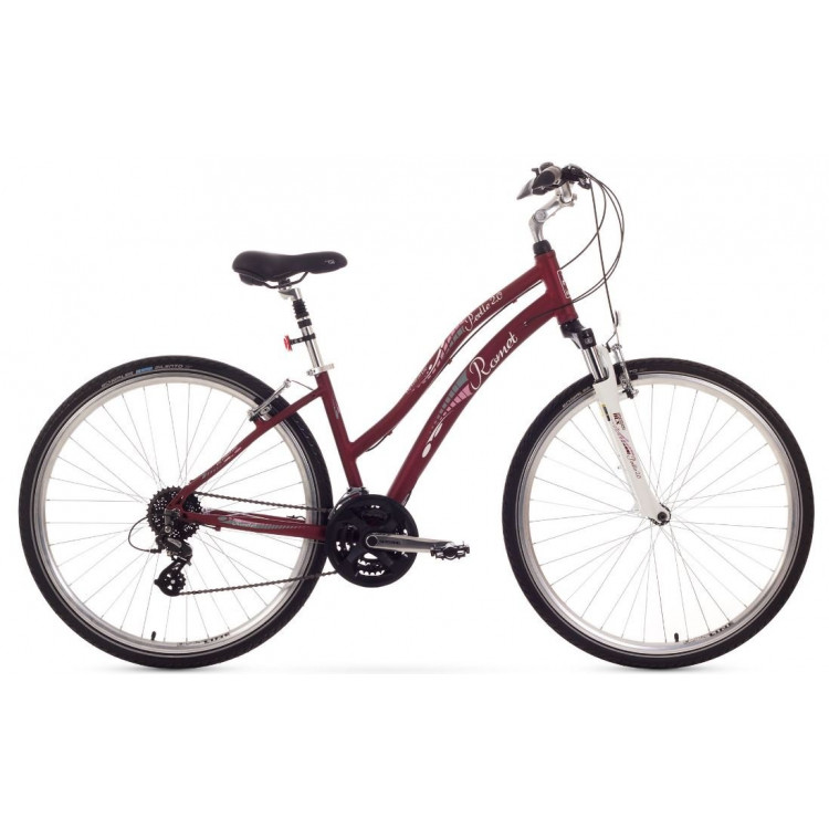 Mestský bicykel 28" Romet Perlle 2.0 bordový hliníkový 16" 